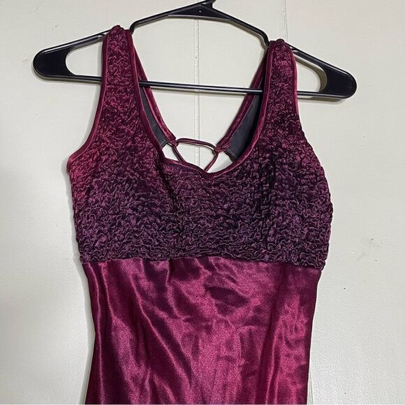 Vintage 90s Cache Satin Corset Lace Up Back Maxi Gown 3/4 - Picture 2 of 12